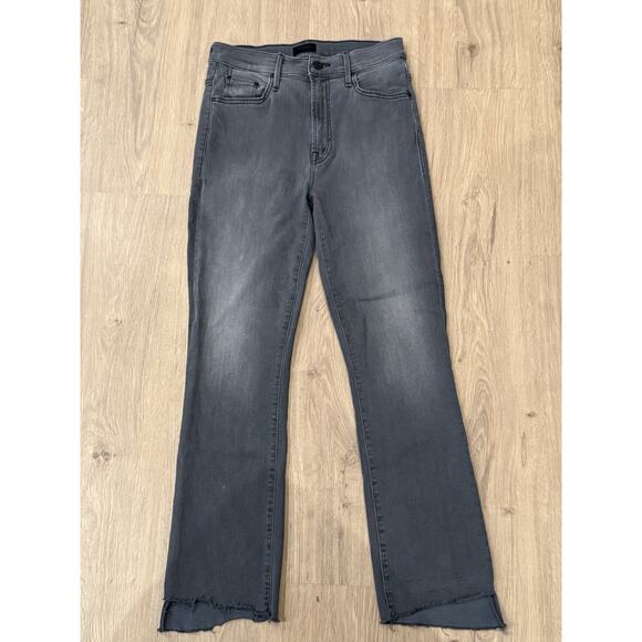 Mother Jeans Womens 27 High Rise Insider Crop Step Fray Dancing In The Moonlight - Picture 1 of 10